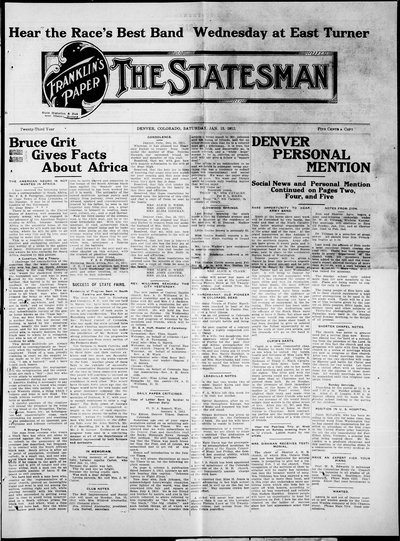 Denver Star, Jan 13, 1912