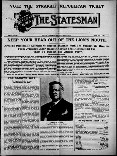 Denver Star, May 18, 1912