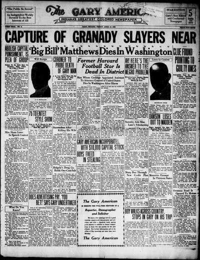 Gary American, Apr 13, 1928