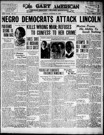 Gary American, Oct 19, 1928