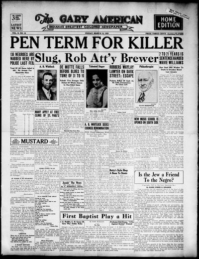Gary American, Mar 15, 1929