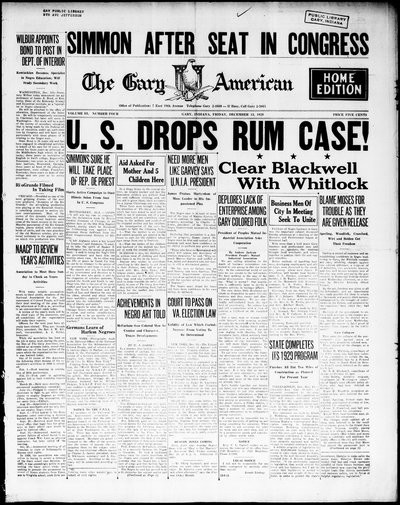 Gary American, Dec 13, 1929
