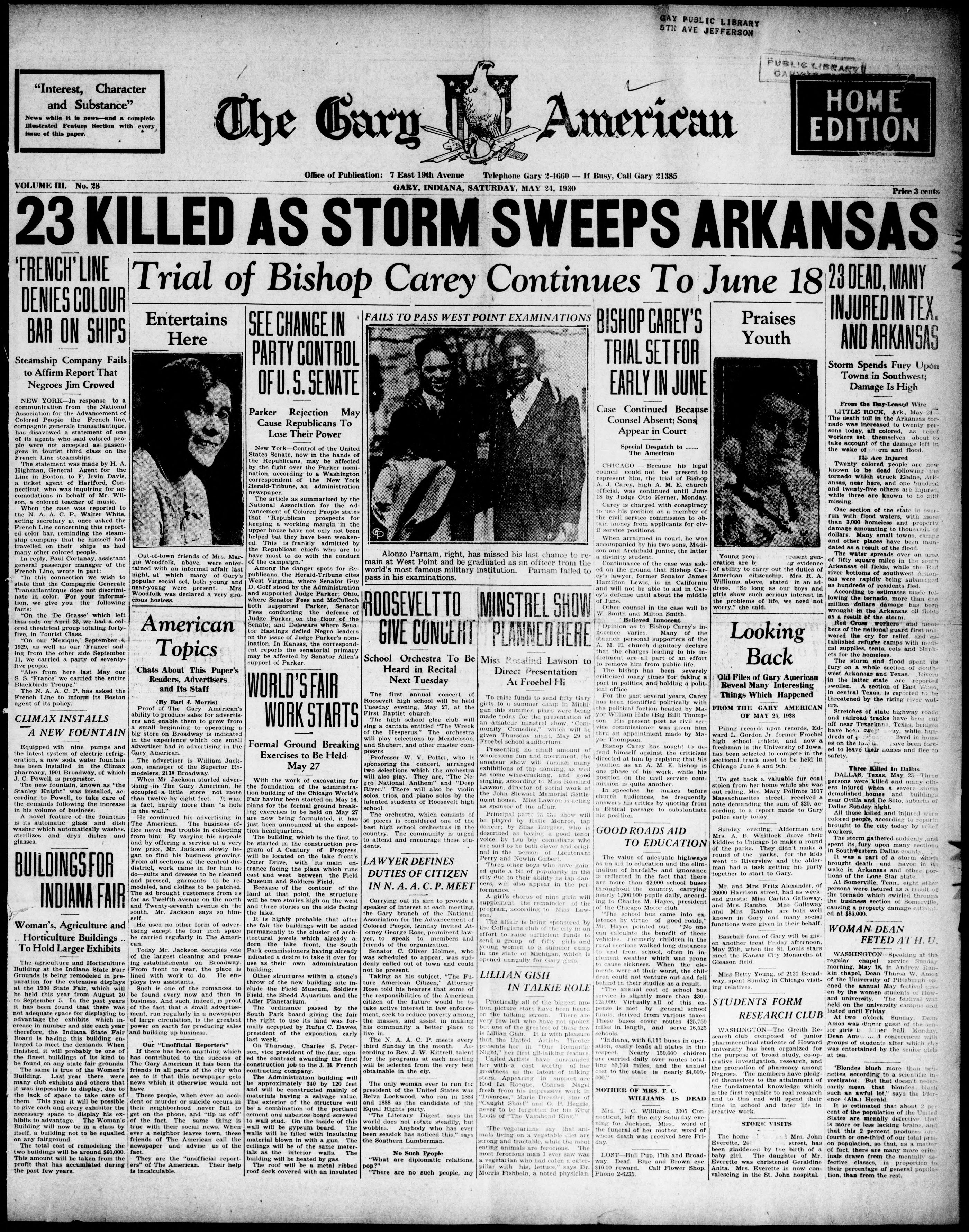 Gary American, May 24, 1930