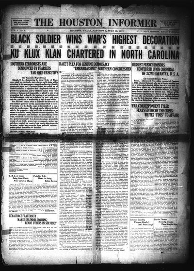 Houston Informer, Jul 12, 1919