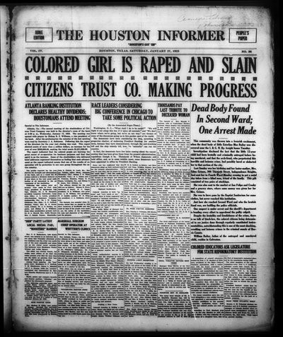 Houston Informer, Jan 27, 1923