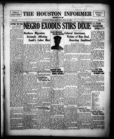 Houston Informer, May 19, 1923