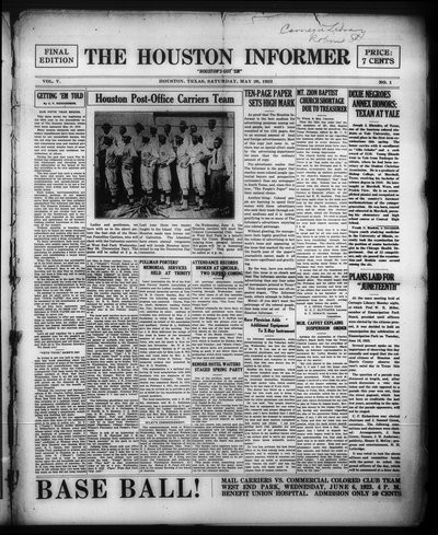Houston Informer, May 26, 1923