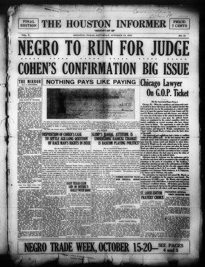 Houston Informer, Oct 13, 1923
