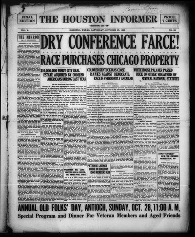 Houston Informer, Oct 27, 1923