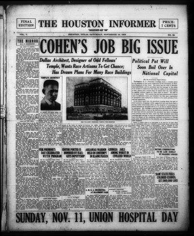 Houston Informer, Nov 10, 1923