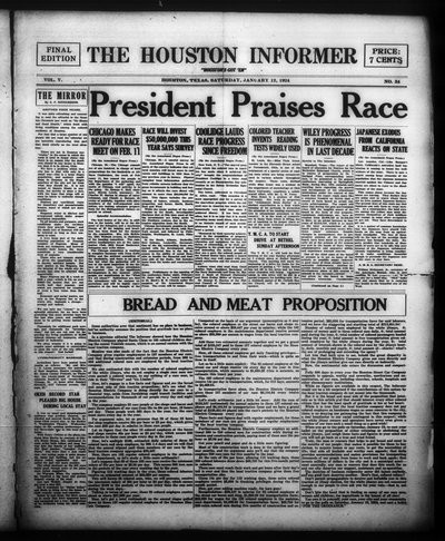 Houston Informer, Jan 12, 1924