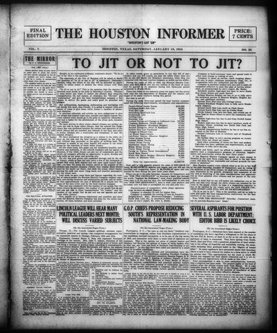 Houston Informer, Jan 19, 1924