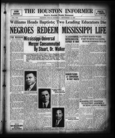 Houston Informer, Sep 18, 1926