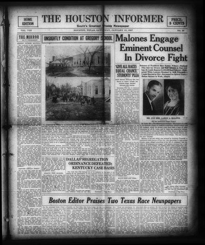 Houston Informer, Jan 22, 1927