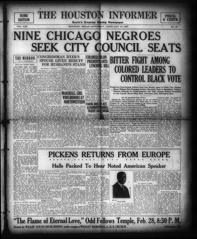 Houston Informer, Feb 19, 1927