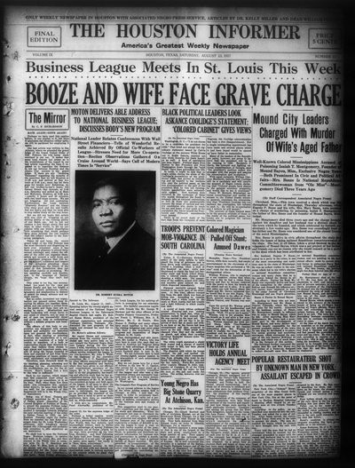 Houston Informer, Aug 13, 1927