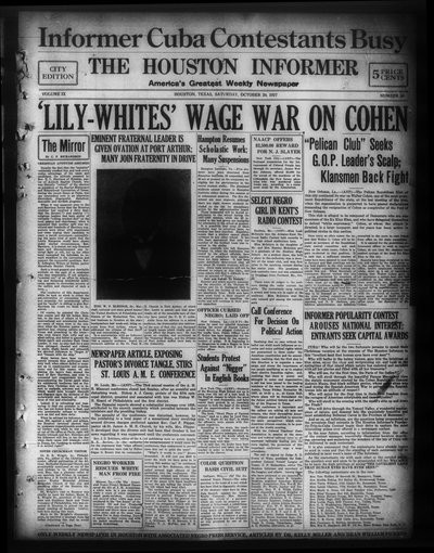 Houston Informer, Oct 29, 1927