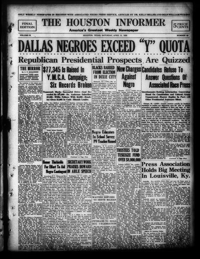 Houston Informer, Apr 21, 1928