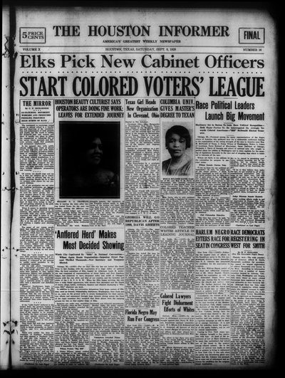 Houston Informer, Sep 8, 1928