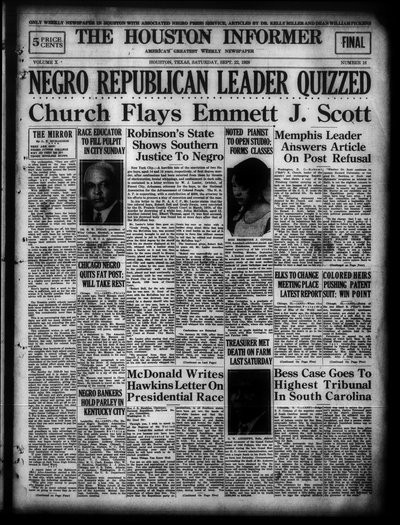 Houston Informer, Sep 22, 1928