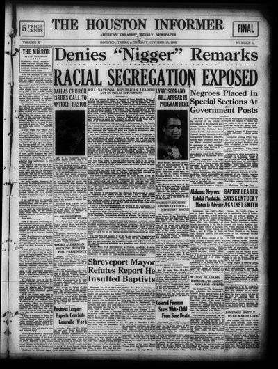 Houston Informer, Oct 13, 1928
