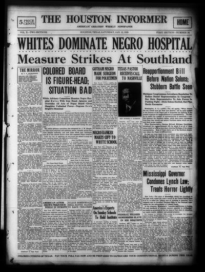 Houston Informer, Jan 12, 1929