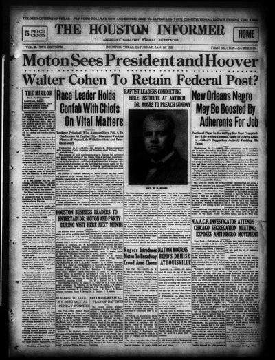 Houston Informer, Jan 26, 1929