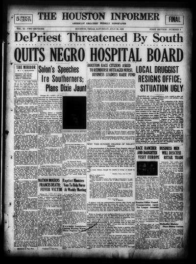 Houston Informer, Jul 20, 1929