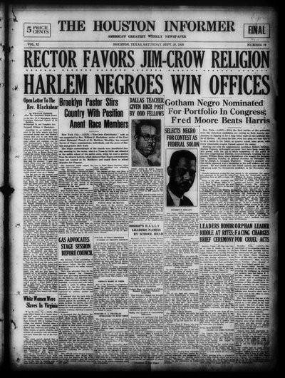 Houston Informer, Sep 28, 1929