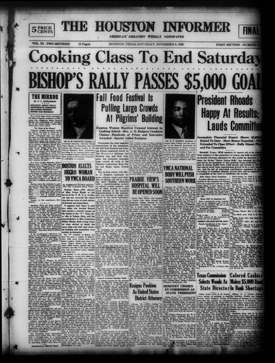 Houston Informer, Nov 9, 1929