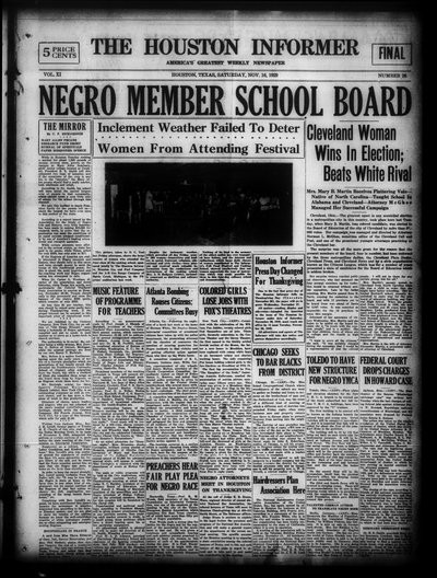 Houston Informer, Nov 16, 1929