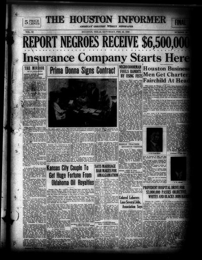 Houston Informer, Feb 22, 1930