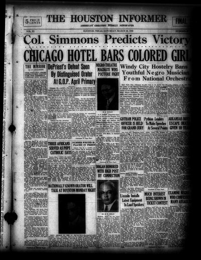Houston Informer, Mar 22, 1930