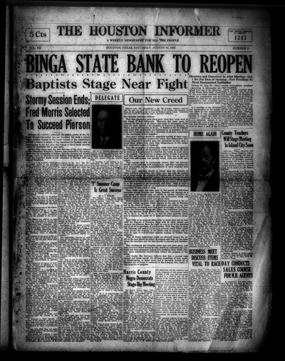 Houston Informer, Aug 30, 1930
