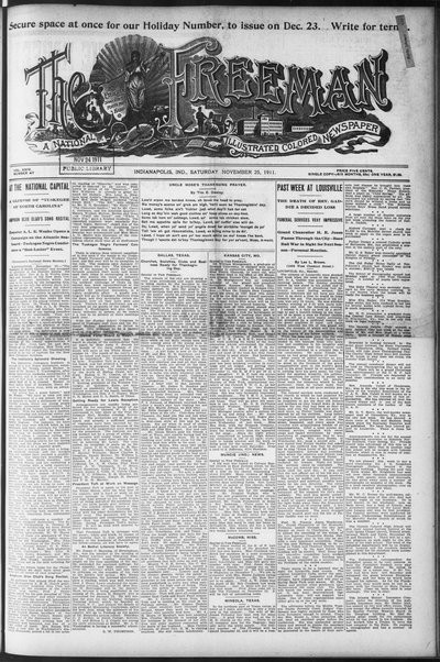 The Freeman, Nov 25, 1911