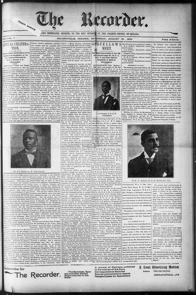 The Recorder, Aug 18, 1900