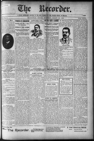The Recorder, Aug 25, 1900