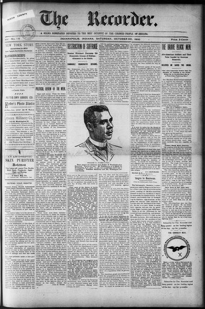 The Recorder, Oct 20, 1900