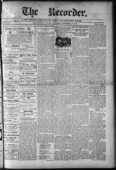 The Recorder, Nov 24, 1900