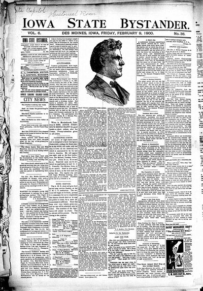 Iowa State Bystander, Feb 9, 1900