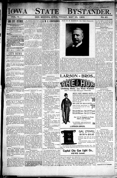 Iowa State Bystander, May 25, 1900
