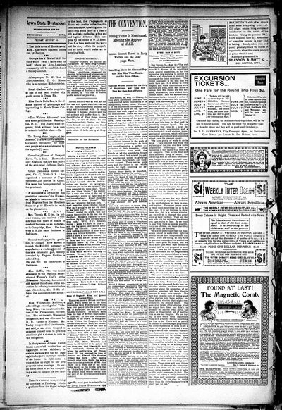 Iowa State Bystander, Aug 10, 1900
