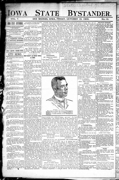 Iowa State Bystander, Oct 19, 1900