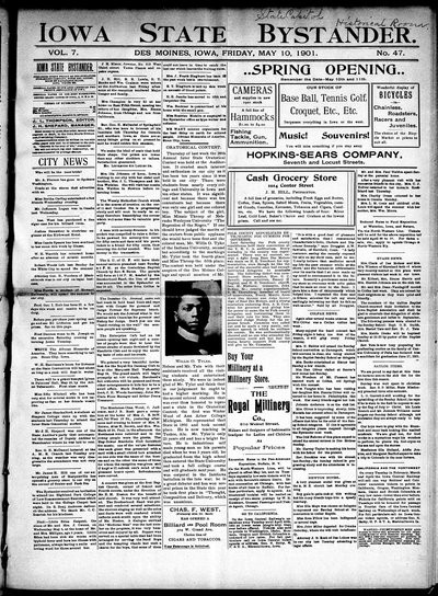 Iowa State Bystander, May 10, 1901