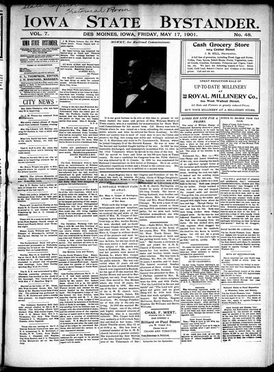 Iowa State Bystander, May 17, 1901