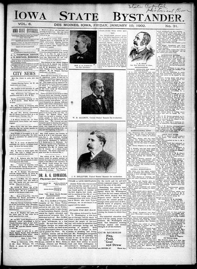 Iowa State Bystander, Jan 10, 1902