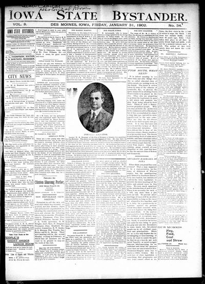 Iowa State Bystander, Jan 31, 1902