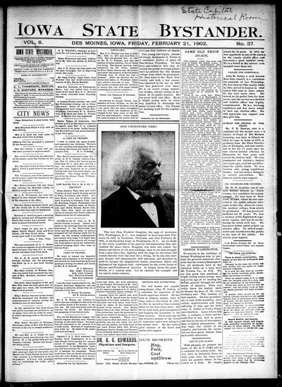 Iowa State Bystander, Feb 21, 1902