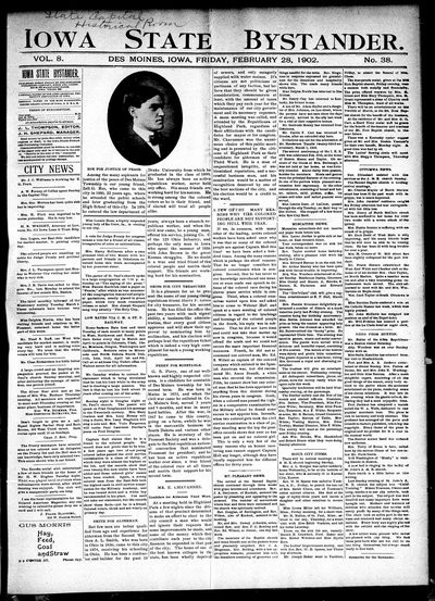 Iowa State Bystander, Feb 28, 1902