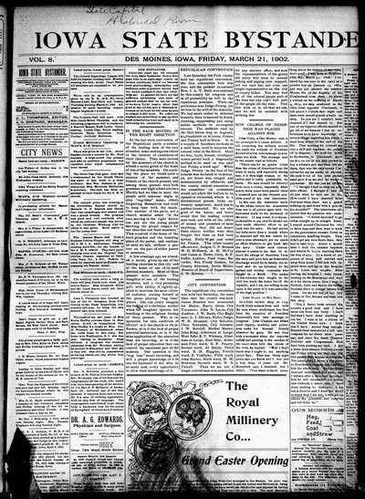 Iowa State Bystander, Mar 21, 1902